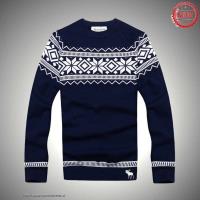 heren abercrombie and fitch crewneck truien geometric pattern koningsblauw Shop Tilburg hugqo229